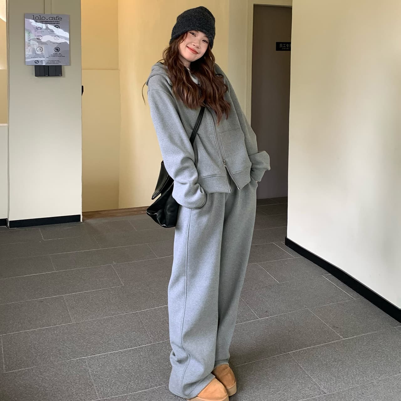 パーカー ゆったりシルエット上下セット