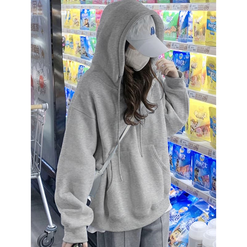 シンプル大人ゆるパーカー