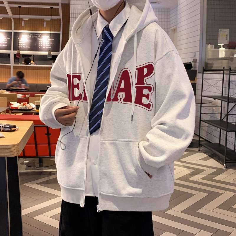  ストリート系ロゴジップパーカー