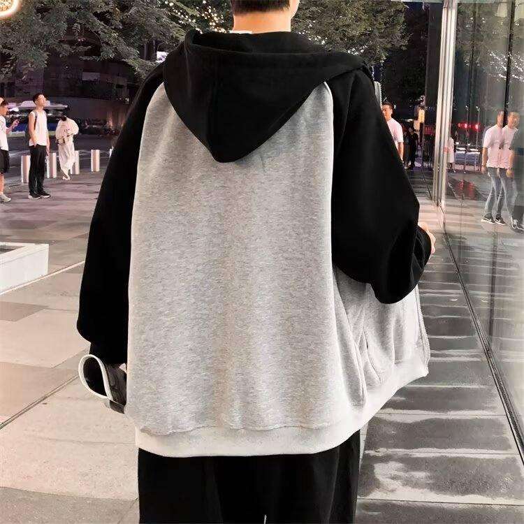 ストリート風ジップアップパーカー