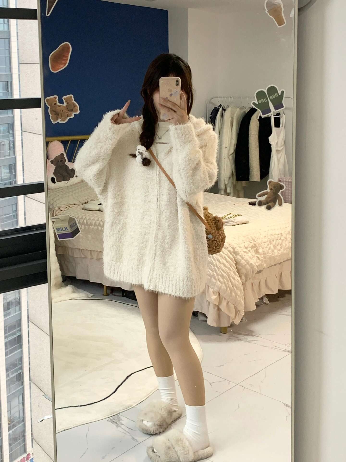 パーカー もこもこフワフワ冬のお部屋着