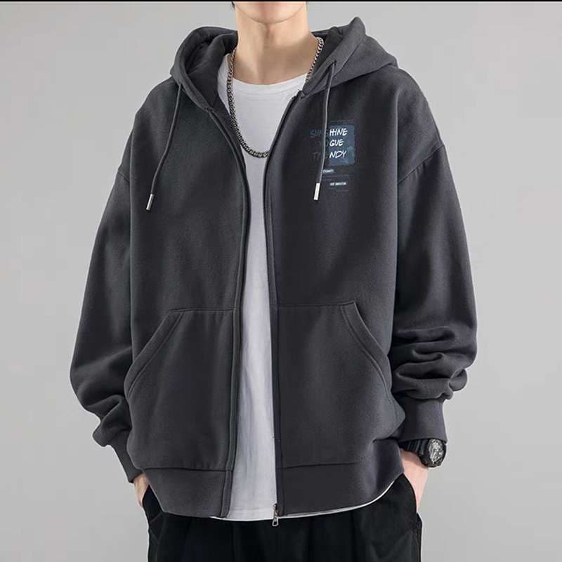  ストリートテイスト オーバーサイズ ジップパーカー