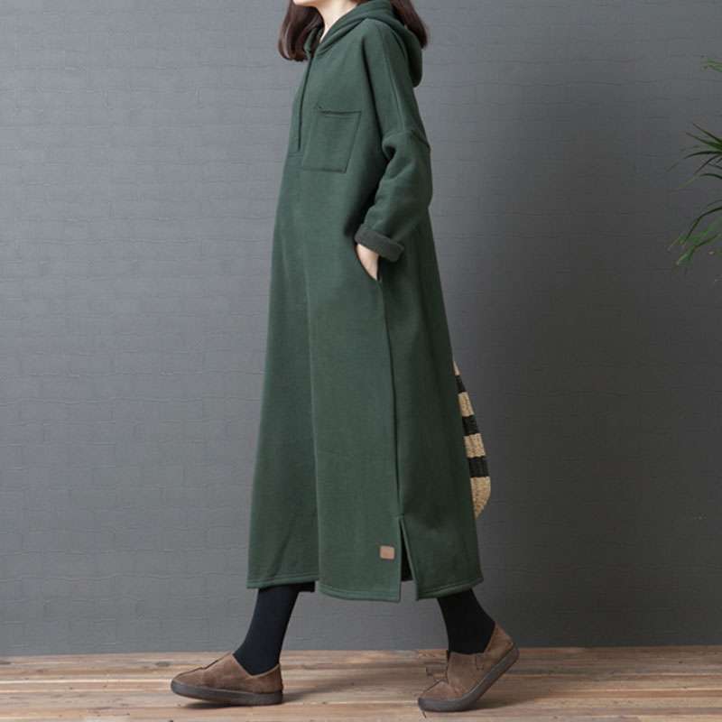 ロングパーカーワンピース