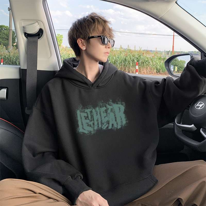 ストリートアート風グラフィックパーカー