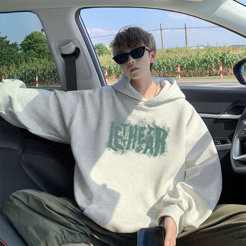 ストリートアート風グラフィックパーカー