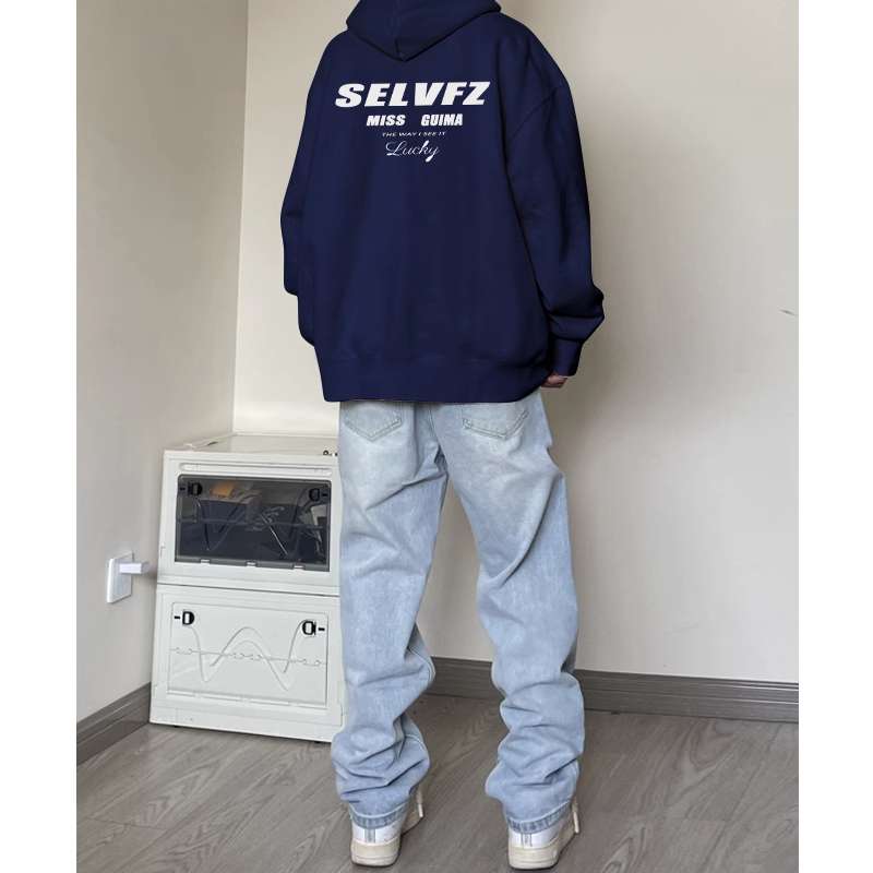 ストリート系ジップパーカー