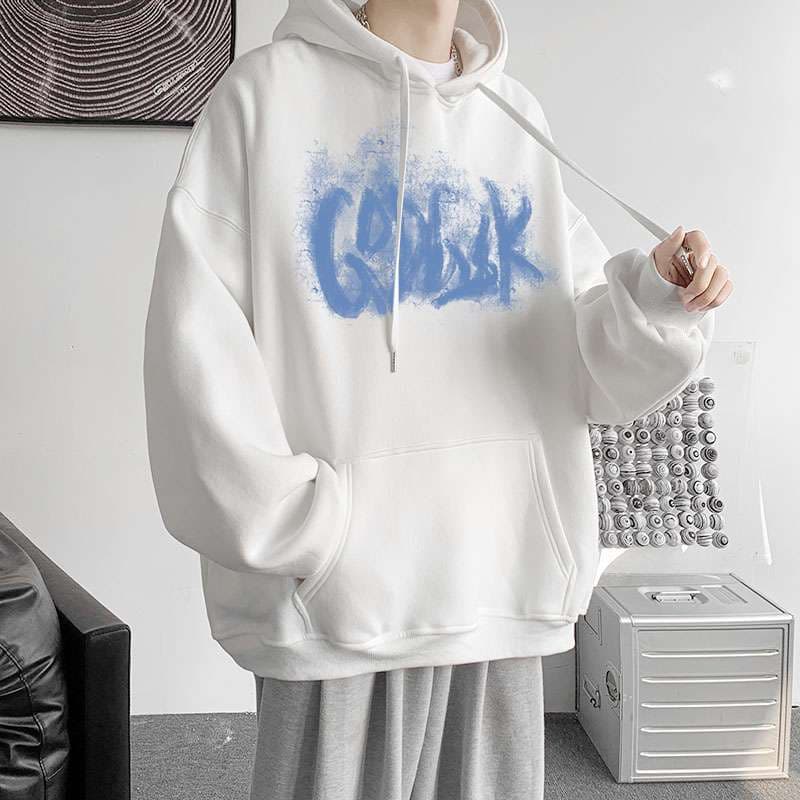 ストリートアート風グラフィックパーカー