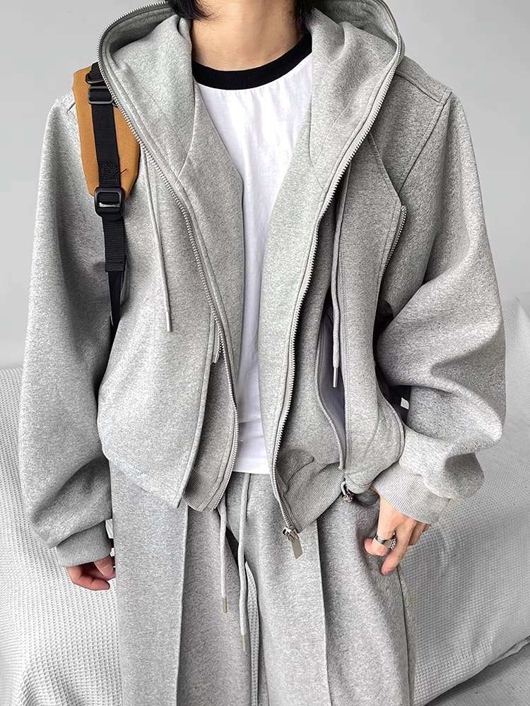 オーバーサイズストリートジップパーカー